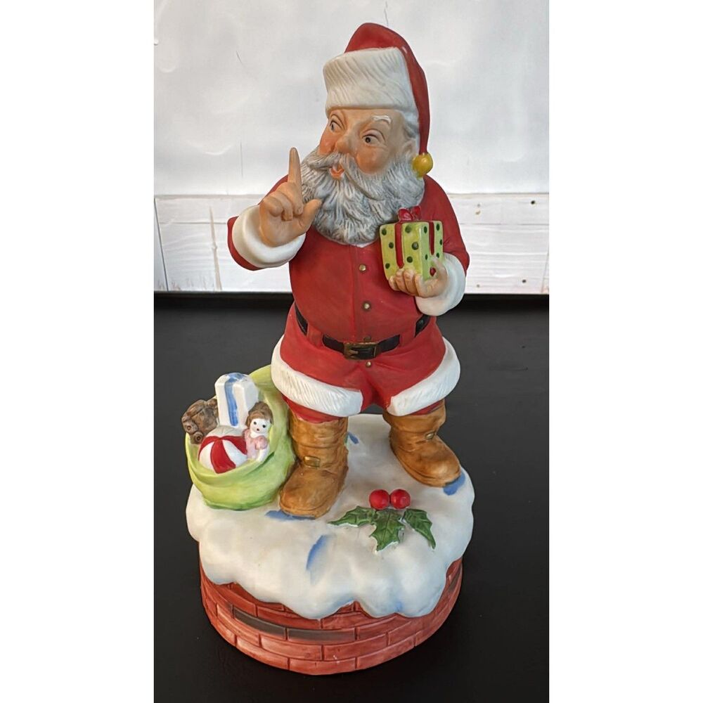 Vintage Berman & Anderson 1974 Santa Claus Music Box Works